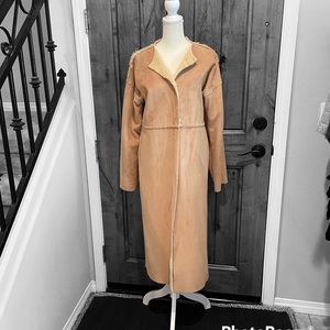 BANANA REPUBLIC ultra suede coat, size M, made in Italy